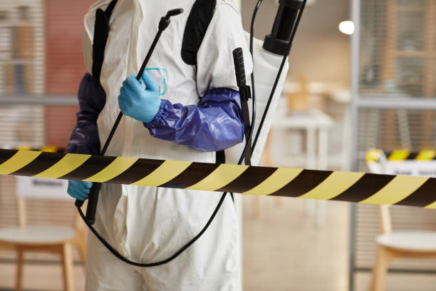 Professional Sewage Cleanup technician working in Hartford, CT